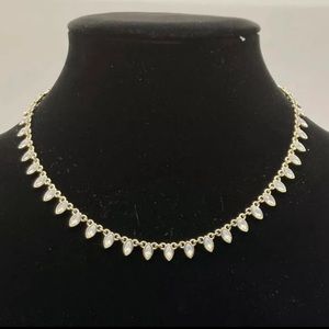 LOFT Necklace Stone Faux Moonstone Opal